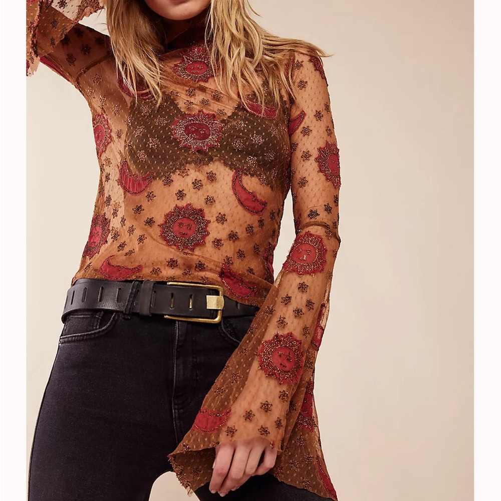 Free People Sun Moon and Stars Top